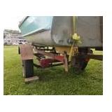 Aluminum 3-Person Fishing Boat with a Mercury Kiekhaefer Mark 7 7.5hp Outboard Motor, Single-Axle Trailer