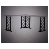 cosmo living L shaped desk with whi...