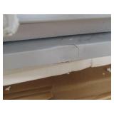 cosmo living L shaped desk with whi...
