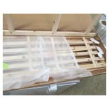5 tier wood storage rack, with cove...