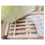 5 tier wood storage rack, with cove...