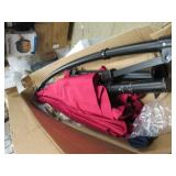 Sun Ray 9 ft scarlett umbrella with...