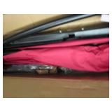 Sun Ray 9 ft scarlett umbrella with...