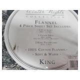 Winter nights 4 piece flannel King ...