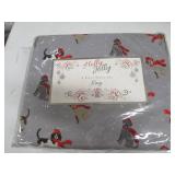 Holly Jolly King size 4 piece flann...
