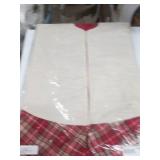 48" plaid and burlap treeskirt...