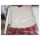 48" plaid and burlap treeskirt...