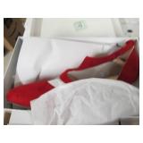 case of shoes, sizes and styles var...