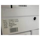 case of shoes, sizes and styles var...