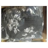 case of 11 black with white floral ...