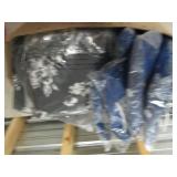 case of 11 black with white floral ...