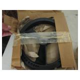 box of fan braces, bolts , pully an...