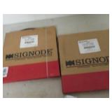 box of fan braces, bolts , pully an...