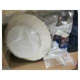 box of bolts, fan blade metal fitti...