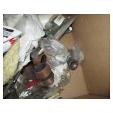 box of pipe fittings and other misc...