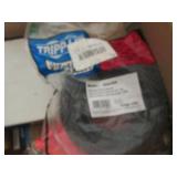 box of sand paper, a wheel, pully, ...