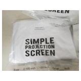 lot of 3 simole projection screens ...