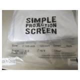 lot of 3 simole projection screens ...