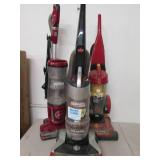 3 vacums all power on ...