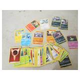 60 plus pokemon cards ...