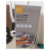 2 in 1 cordless stick vacum with ch...