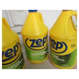 4 gallons Zep carpet shampoo...