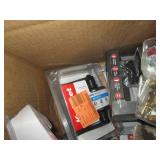 Box of door knobs, open box...