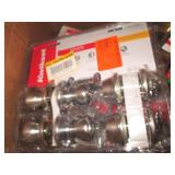 Box of door knobs, open box...