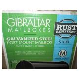Black mailbox, open box...