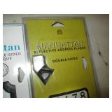 3 reflective address plaques...
