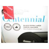 xl large black mailbox...