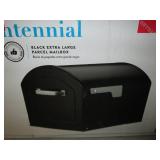 xl large black mailbox...
