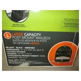 xl large black mailbox with securit...