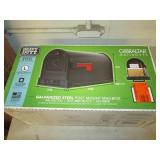 large black mailbox, open box...