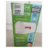 large white mailbox, open box...