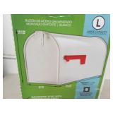 large white mailbox, open box...