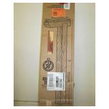 Cedar mailbox post, open box...