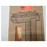 Cedar mailbox post, open box...