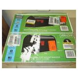 2 Medium black mailbox, open box ...