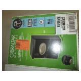 2 black wallmount mailboxes, securi...