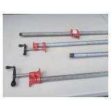 (4) Woodworking Pipe Clamps