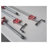 (4) Woodworking Pipe Clamps