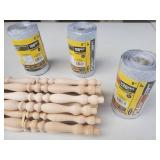 10" Spindles & (4) New Rolls of 6" Sanding Pads