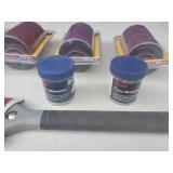 (4) Brand New Sanding Tubes & Double Sided Woodworking Saw