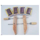 (4) Brand New Sanding Barrels & Woodworking Clamp Lot