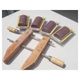 (4) Brand New Sanding Barrels & Woodworking Clamp Lot