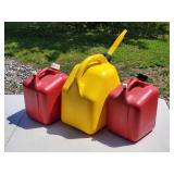 (3) Emplty Gas Cans