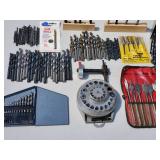 Large Assorted Drill Bits Lot