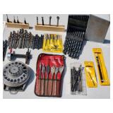 Large Assorted Drill Bits Lot
