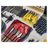 Large Assorted Drill Bits Lot